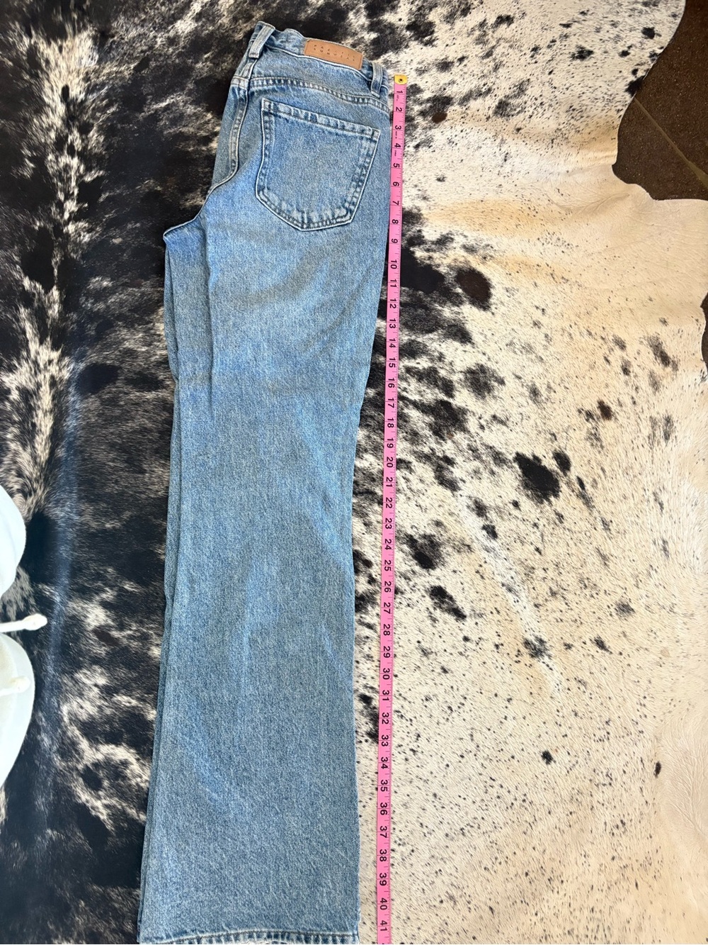 PacSun Light Blue High-Rise Straight Leg Jeans